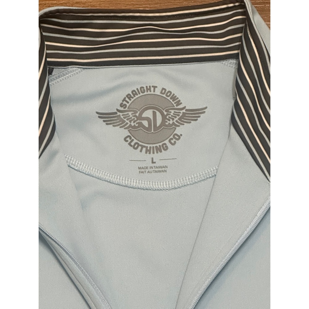 Straight Down Blue Performance Tech 1/4 Quarter Z… - image 5